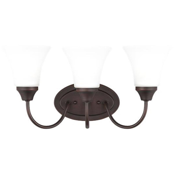 Sea Gull Lighting Holman 3-Light Wall/Bath Sconce with Bulb