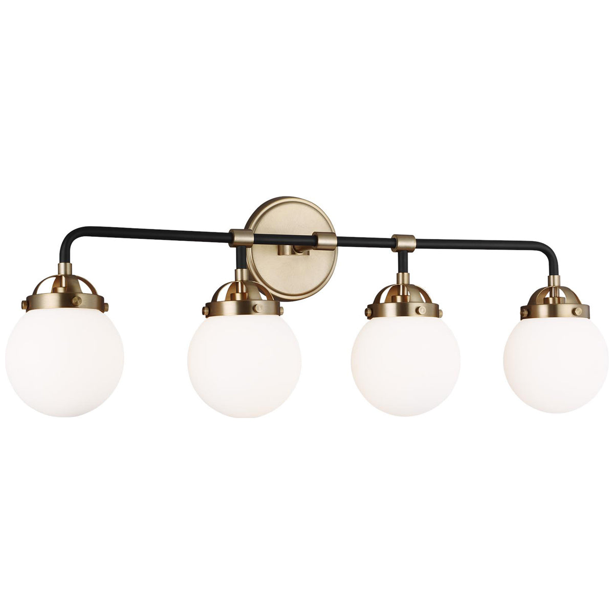 Sea Gull Lighting Cafe 4-Light Wall/Bath Sconce without Bulb