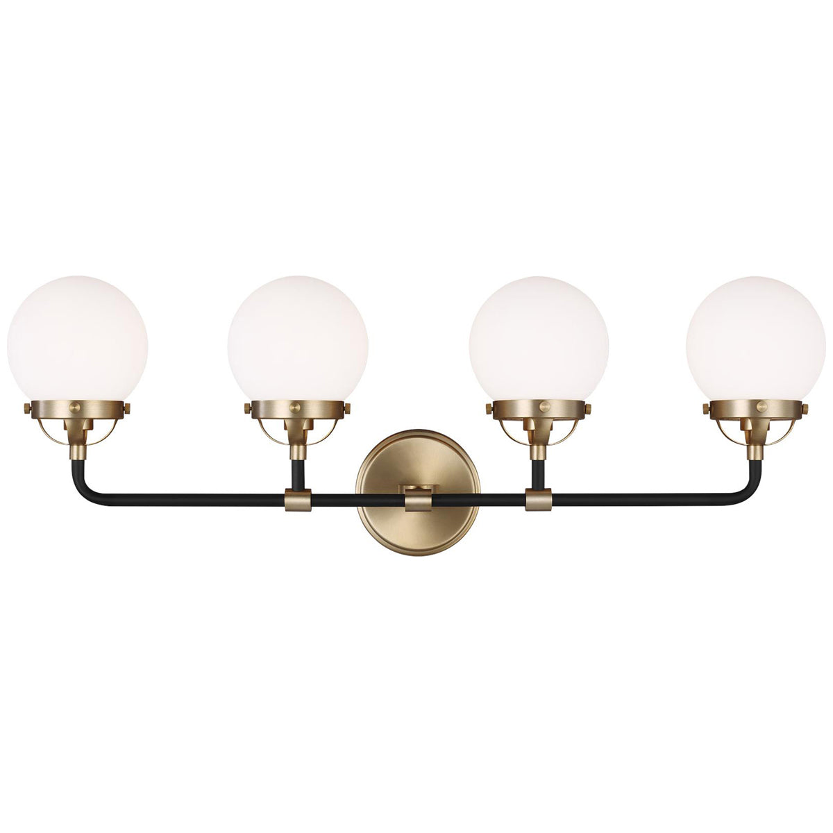 Sea Gull Lighting Cafe 4-Light Wall/Bath Sconce with Bulb