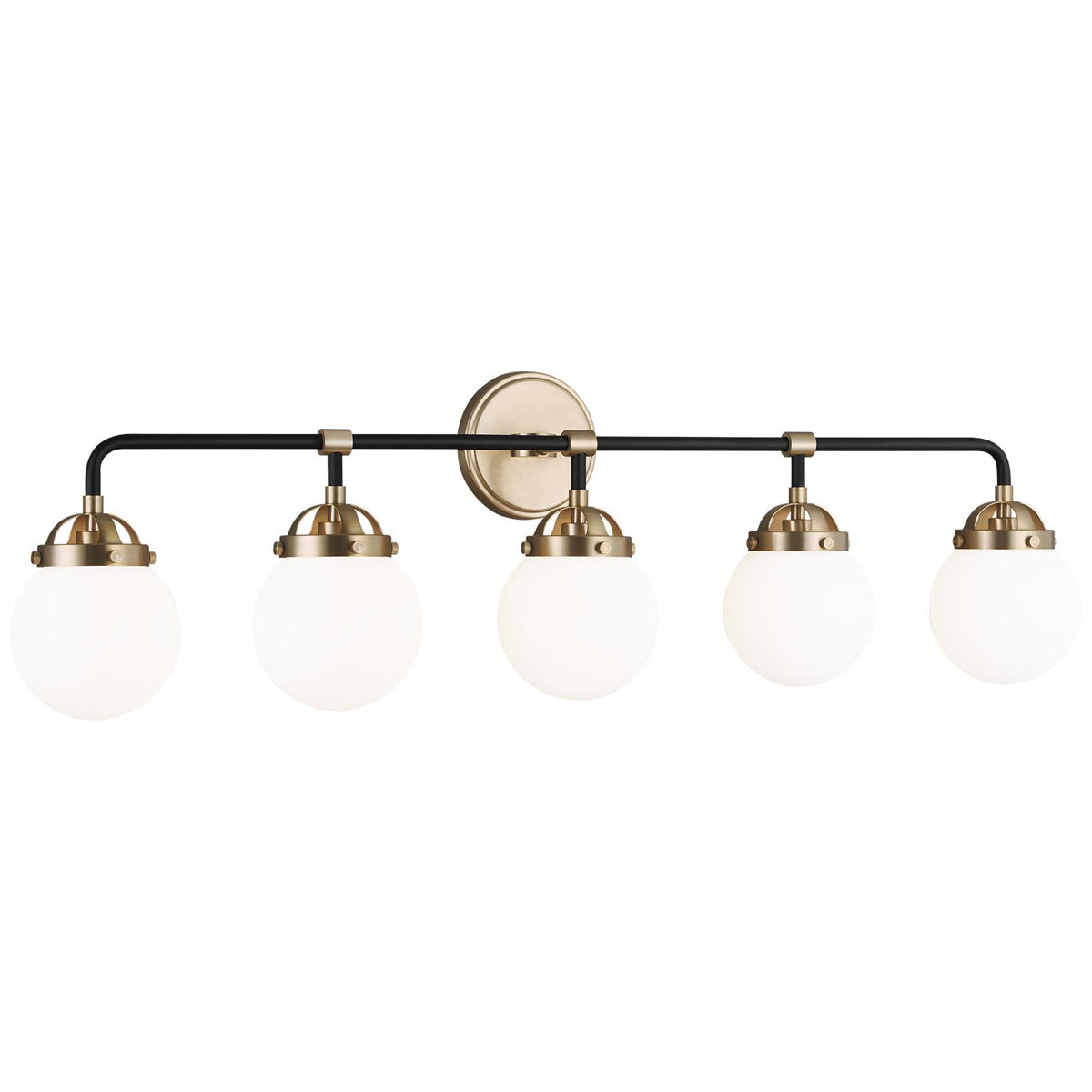 Sea Gull Lighting Cafe 5-Light Wall/Bath Sconce without Bulb