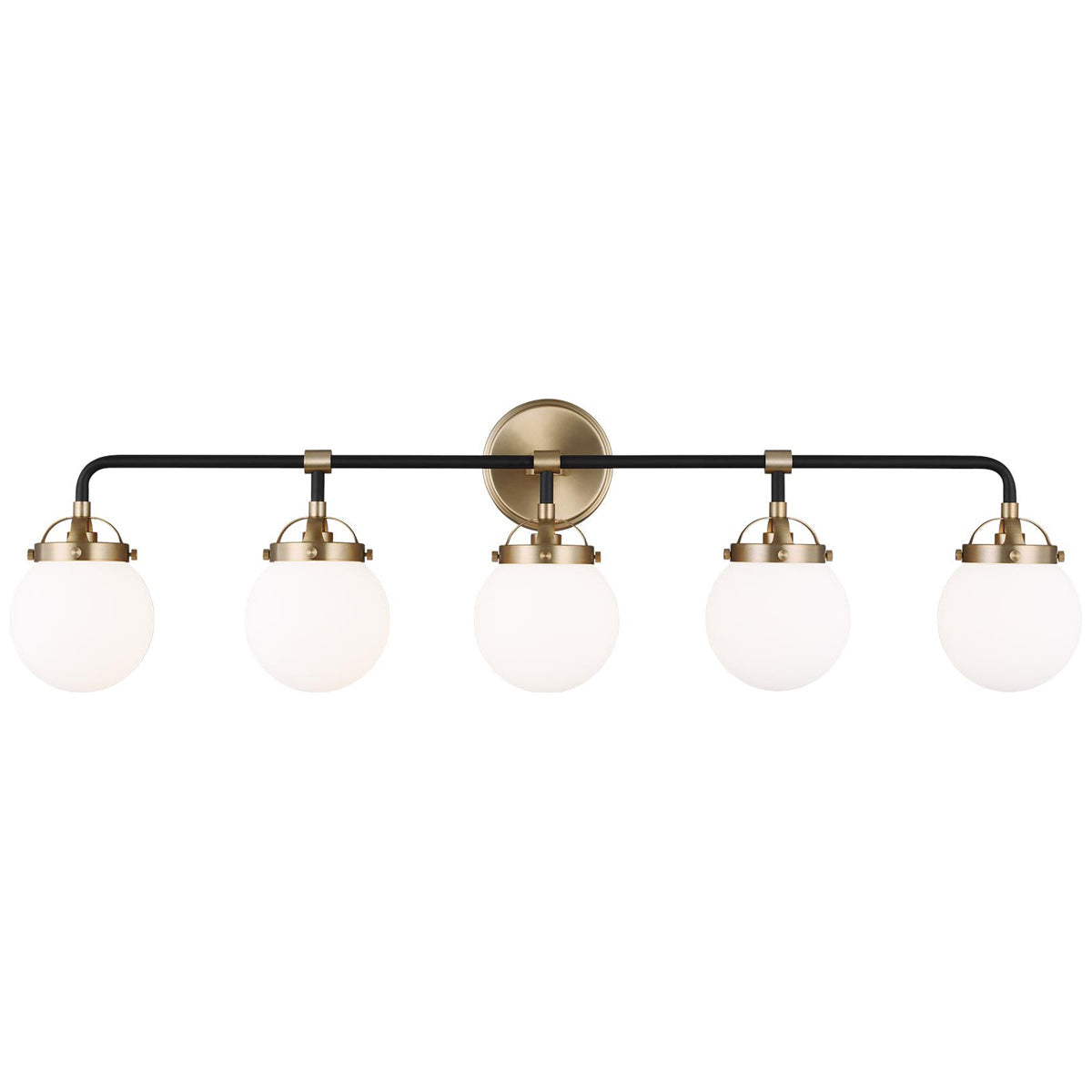 Sea Gull Lighting Cafe 5-Light Wall/Bath Sconce without Bulb