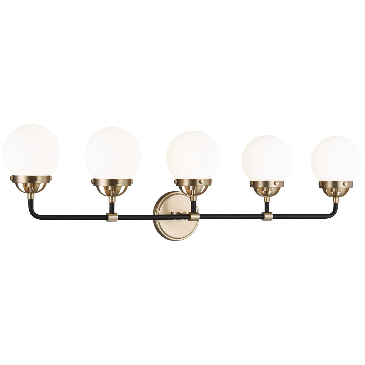 Sea Gull Lighting Cafe 5-Light Wall/Bath Sconce without Bulb