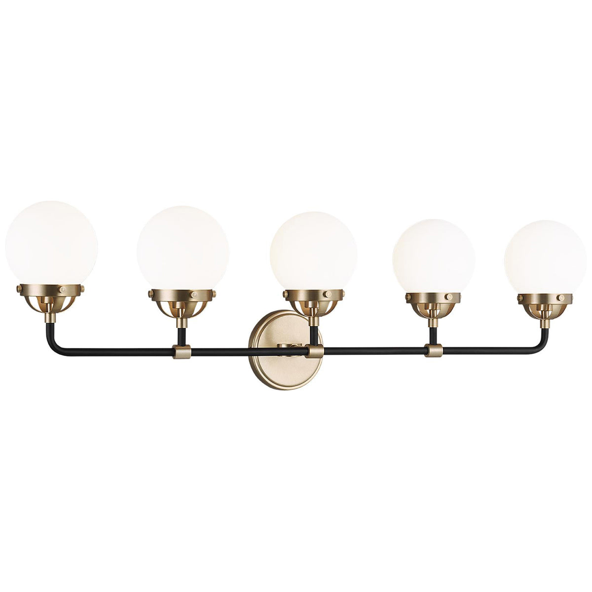 Sea Gull Lighting Cafe 5-Light Wall/Bath Sconce with Bulb