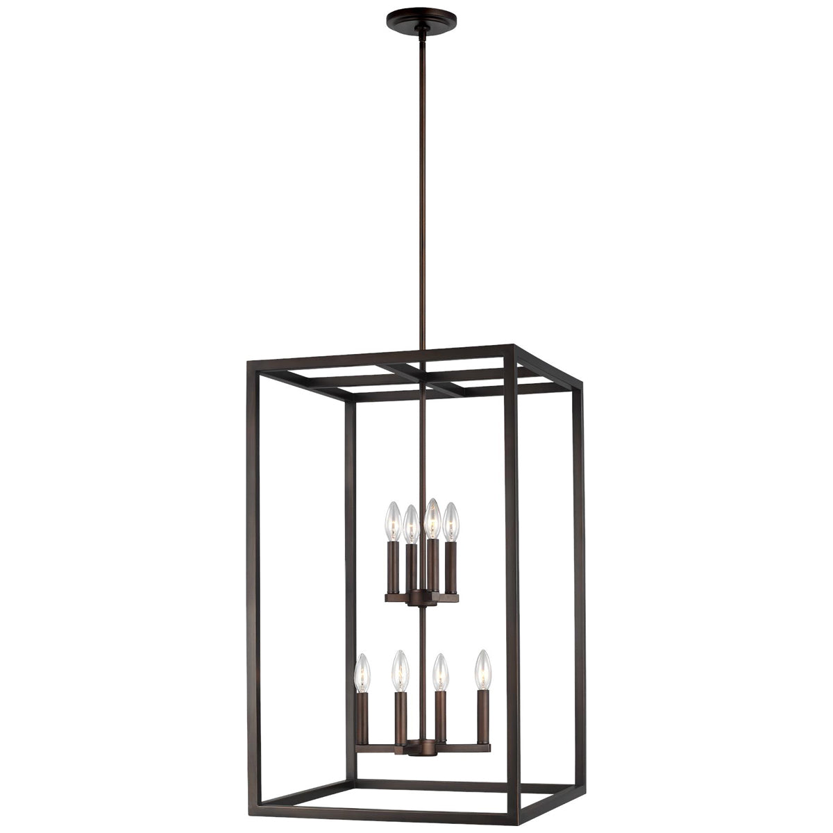 Sea Gull Lighting Moffet Street 8-Light Hall/Foyer Pendant with Bulb