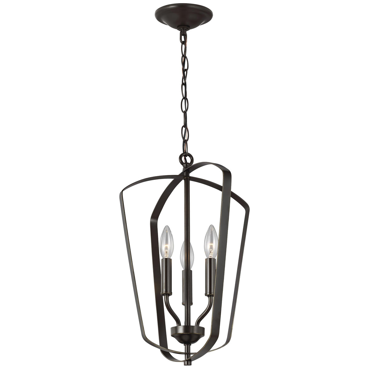 Sea Gull Lighting Romee Small 3-Light Hall/Foyer Pendant with Bulb