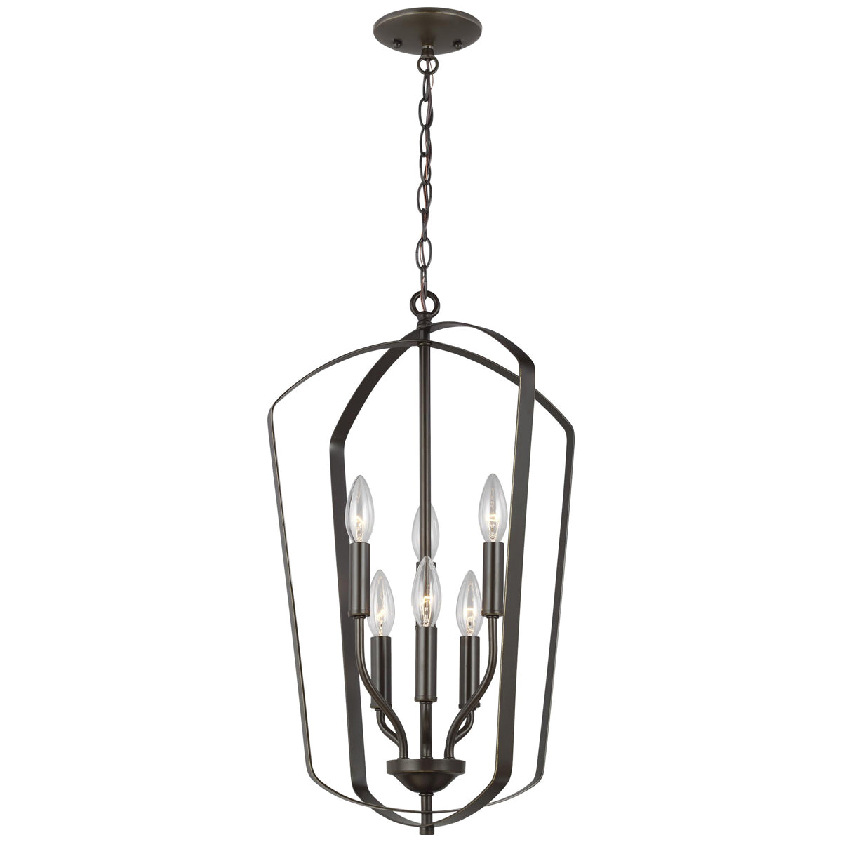 Sea Gull Lighting Romee Medium 6-Light Hall/Foyer Pendant with Bulb