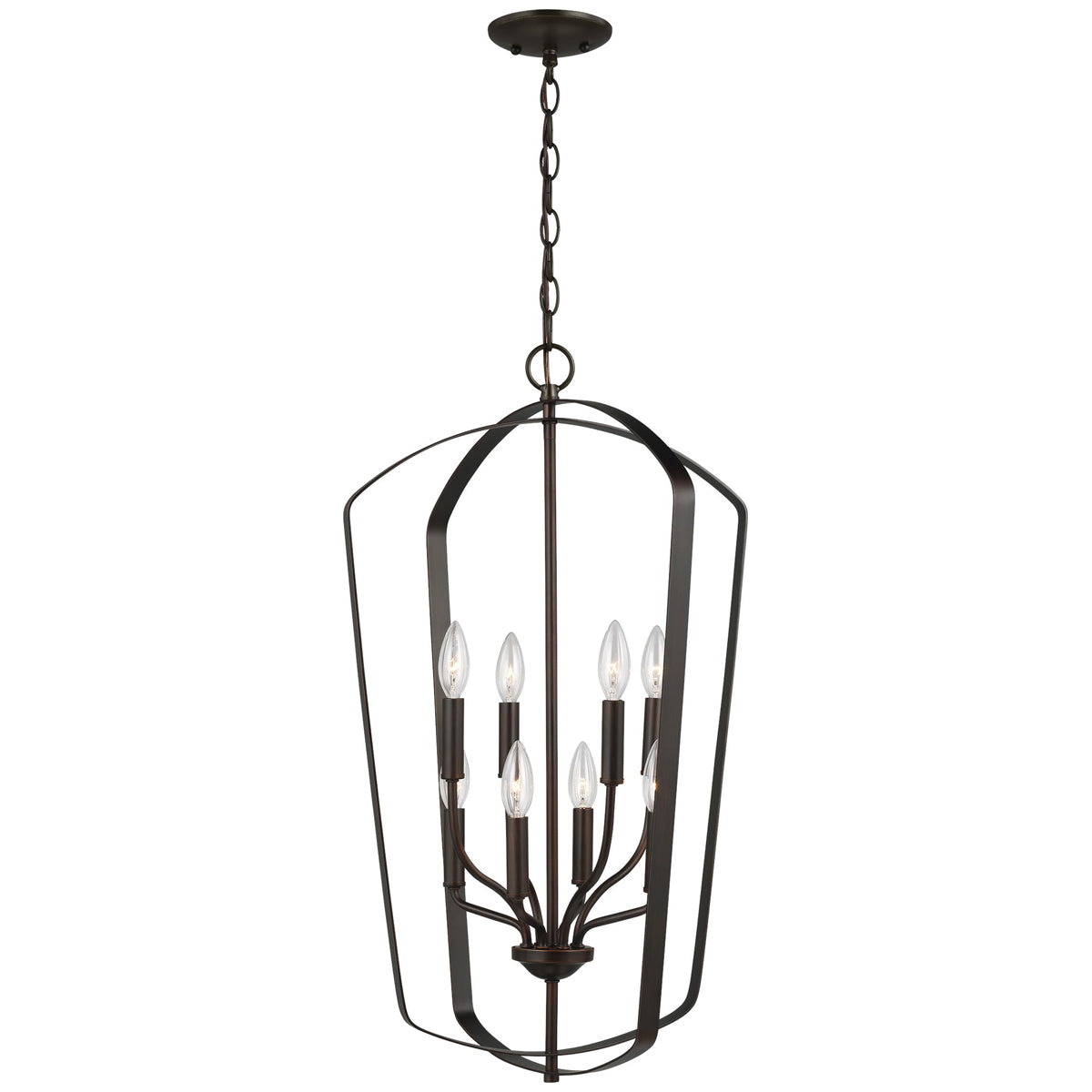 Sea Gull Lighting Romee Large 8-Light Hall/Foyer Pendant with Bulb