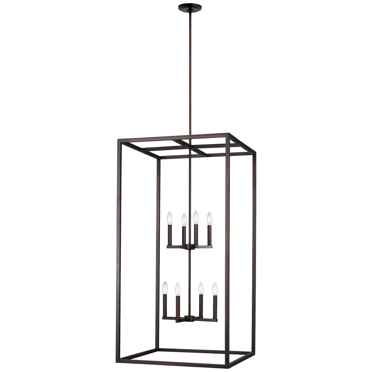 Sea Gull Lighting Moffet Street 8-Light Hall/Foyer Pendant with Bulb