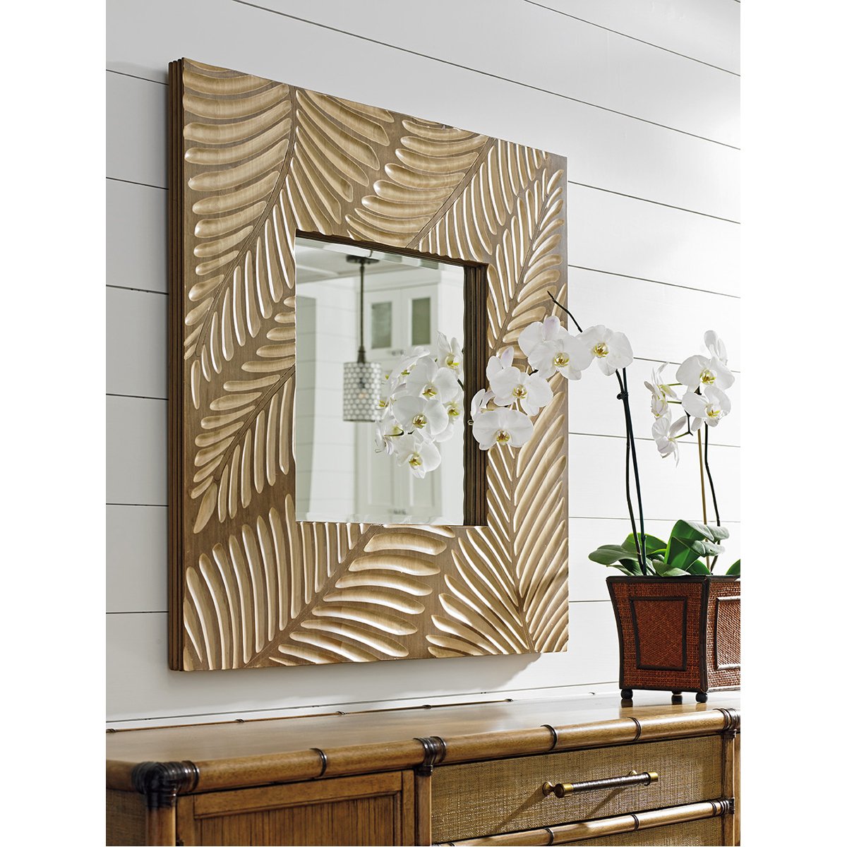 Tommy Bahama Twin Palms Freeport Square Mirror