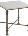 Tommy Bahama Ocean Breeze Flagler Square Marble Top End Table