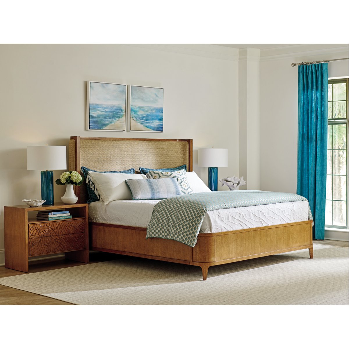 Tommy Bahama Palm Desert Villa Park Upholstered Bed