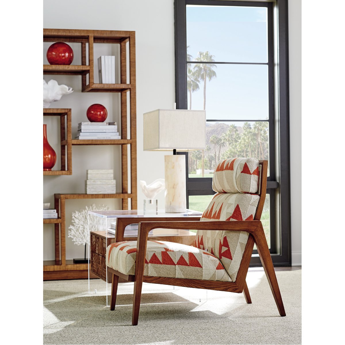 Tommy Bahama Palm Desert Bryce Raffia Etagere