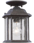 Sea Gull Lighting Kent 1-Light Outdoor Semi-Flush Pendant