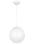 Sea Gull Lighting White Medium LED Pendant