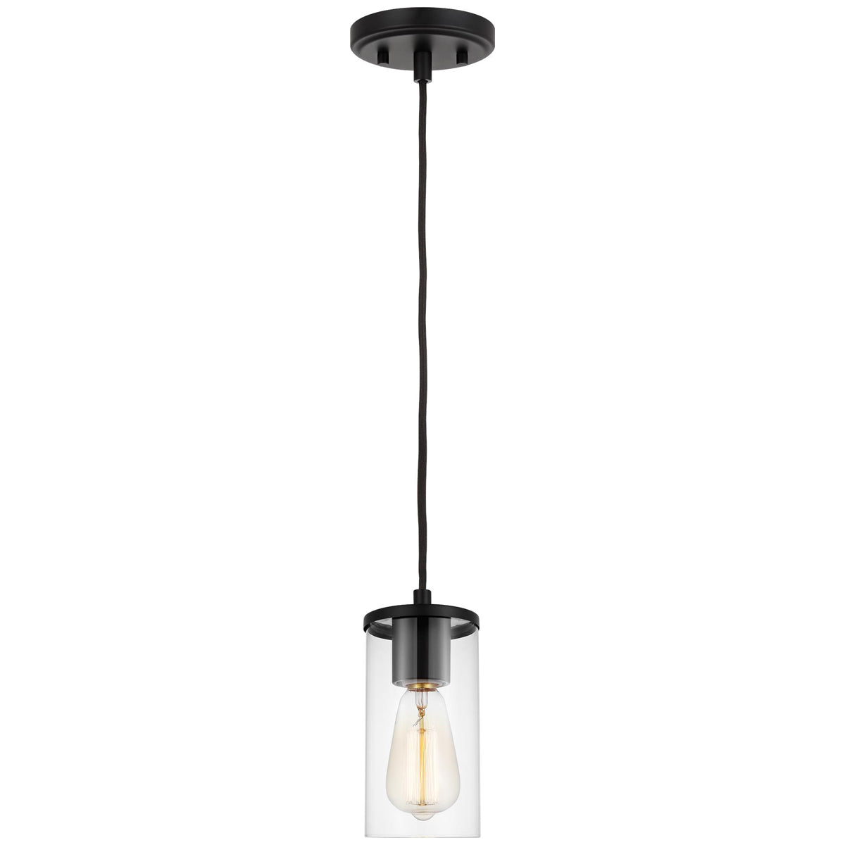 Sea Gull Lighting Zire 1-Light Mini-Pendant with Bulb