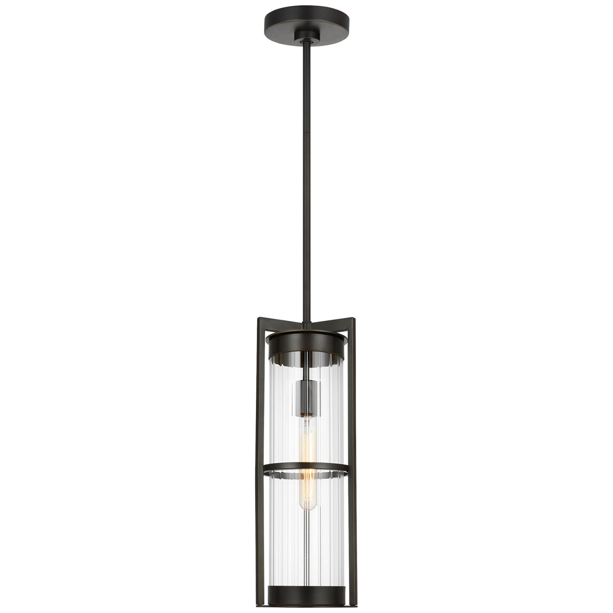 Sea Gull Lighting Alcona 1-Light Outdoor Pendant Lantern without Bulb