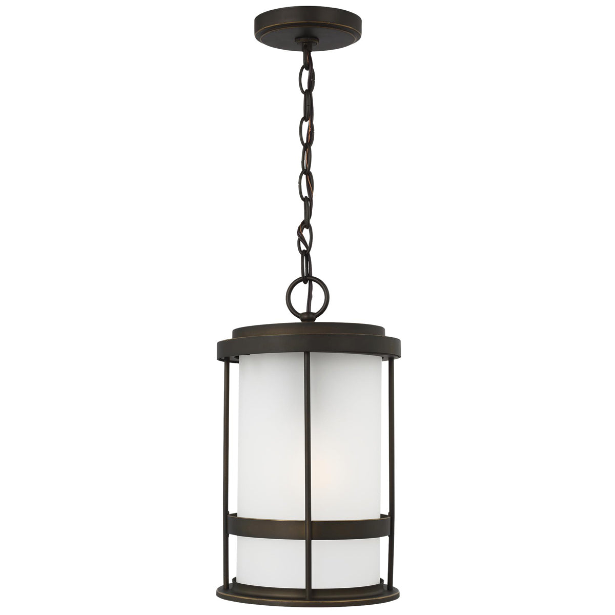 Sea Gull Lighting Wilburn 1-Light Outdoor Pendant Lantern with Bulb