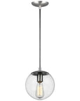 Sea Gull Lighting Leo-Hanging Globe 8" 1-Light Pendant with Bulb