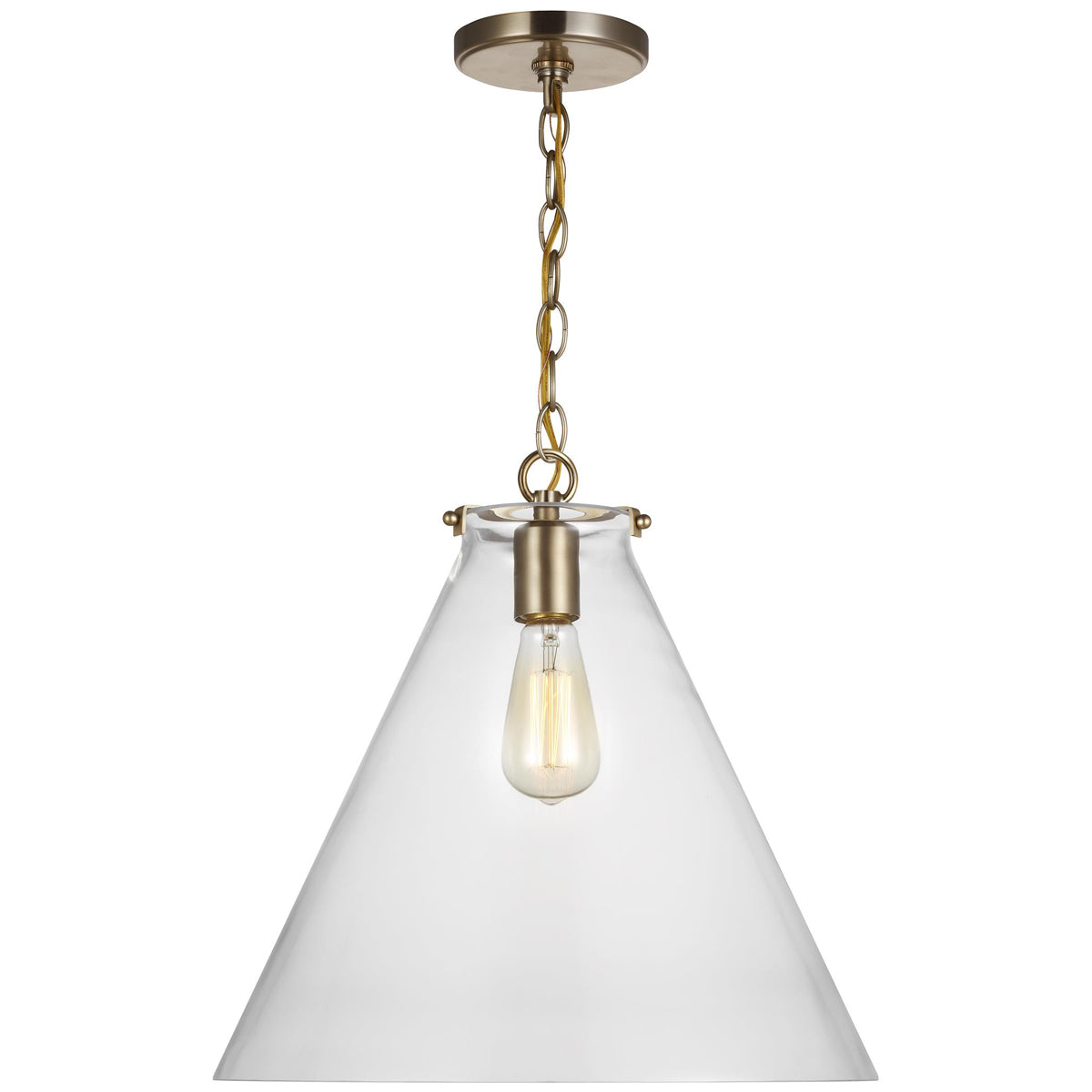 Sea Gull Lighting Kate 1-Light Cone Pendant without Bulb