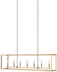 Sea Gull Lighting Moffet Street Long 7-Light Island Pendant with Bulb