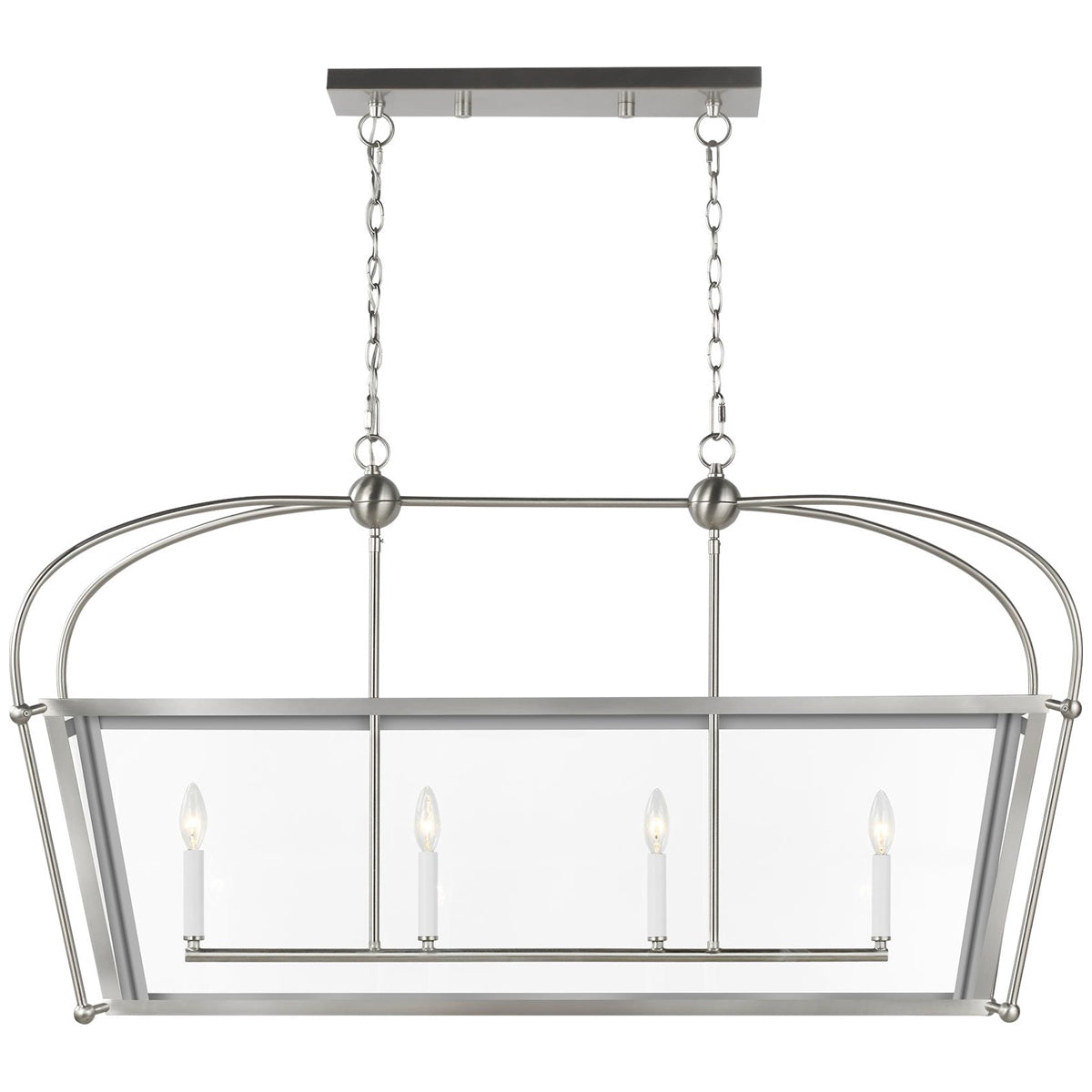 Sea Gull Lighting Charleston 4-Light Linear Lantern without Bulb