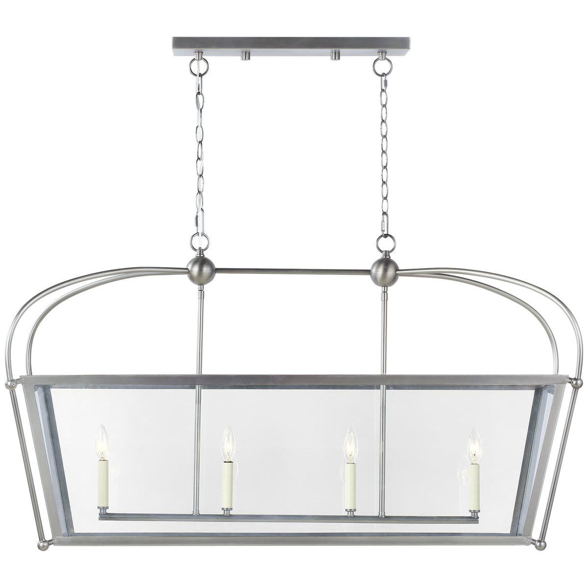 Sea Gull Lighting Charleston 4-Light Linear Lantern without Bulb