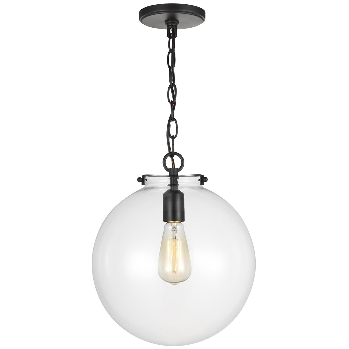 Sea Gull Lighting Kate 1-Light Sphere Pendant without Bulb