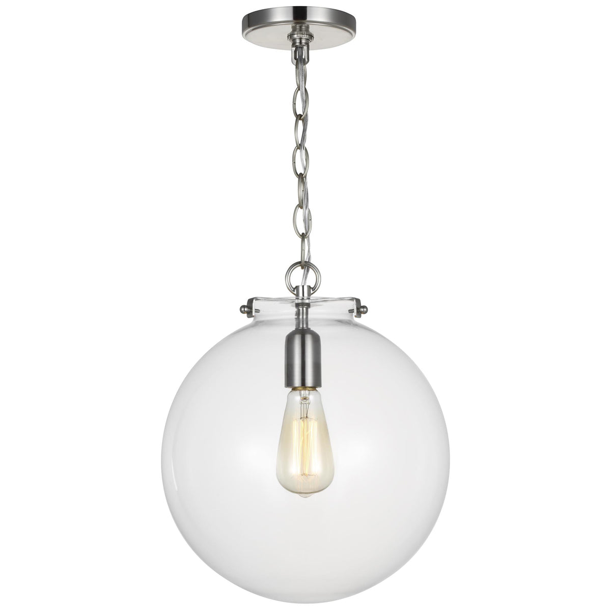 Sea Gull Lighting Kate 1-Light Sphere Pendant without Bulb