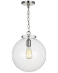 Sea Gull Lighting Kate 1-Light Sphere Pendant without Bulb