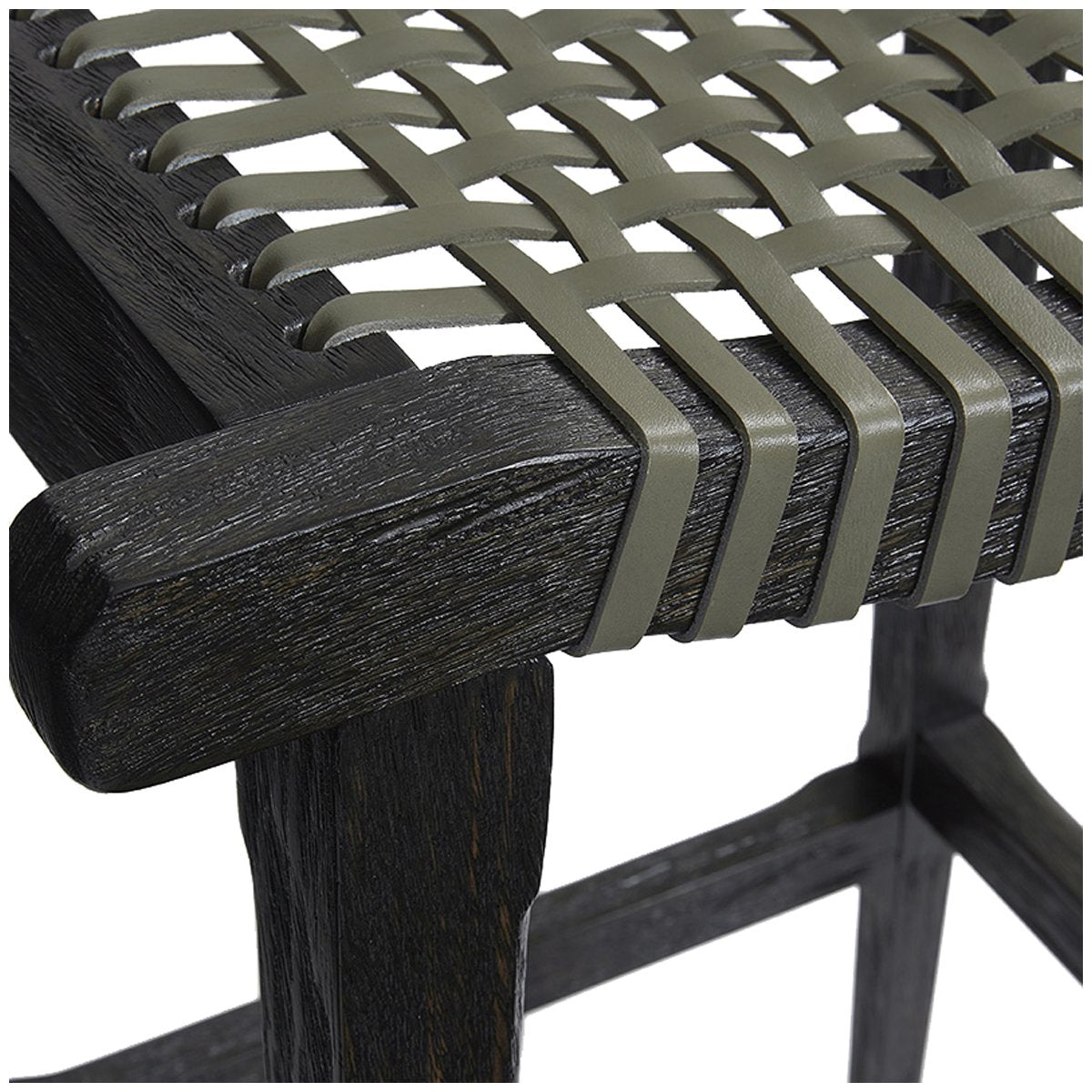 Woodbridge Furniture Chieftain Counter Stool in Worn Black