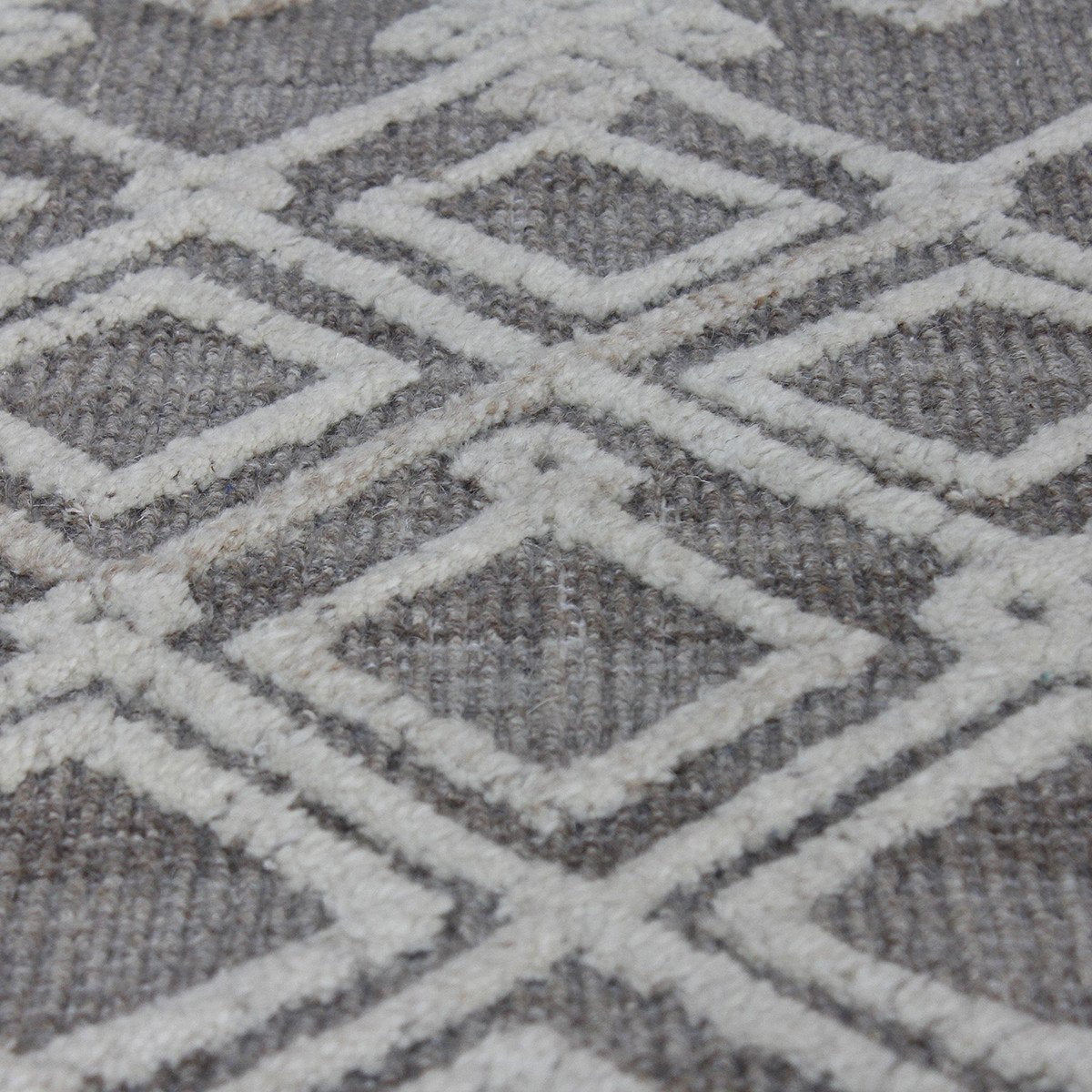 Uttermost Sieano Gray-Ivory Woven Natural Gray Wool Rug