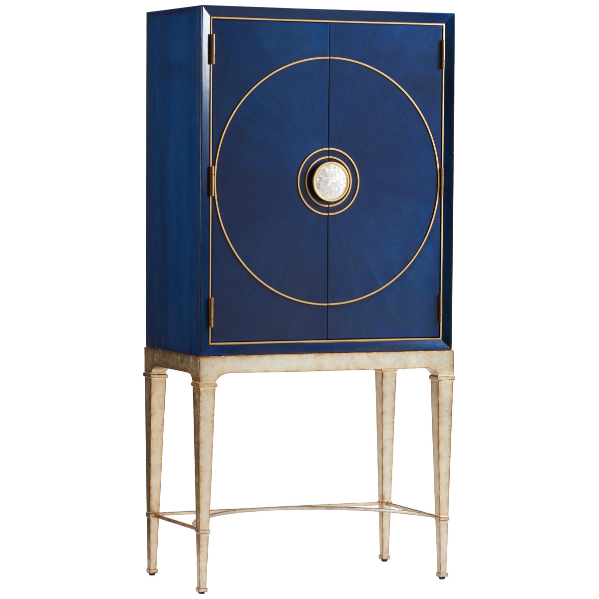 Lexington Carlyle Cobalt Meridian Bar Cabinet