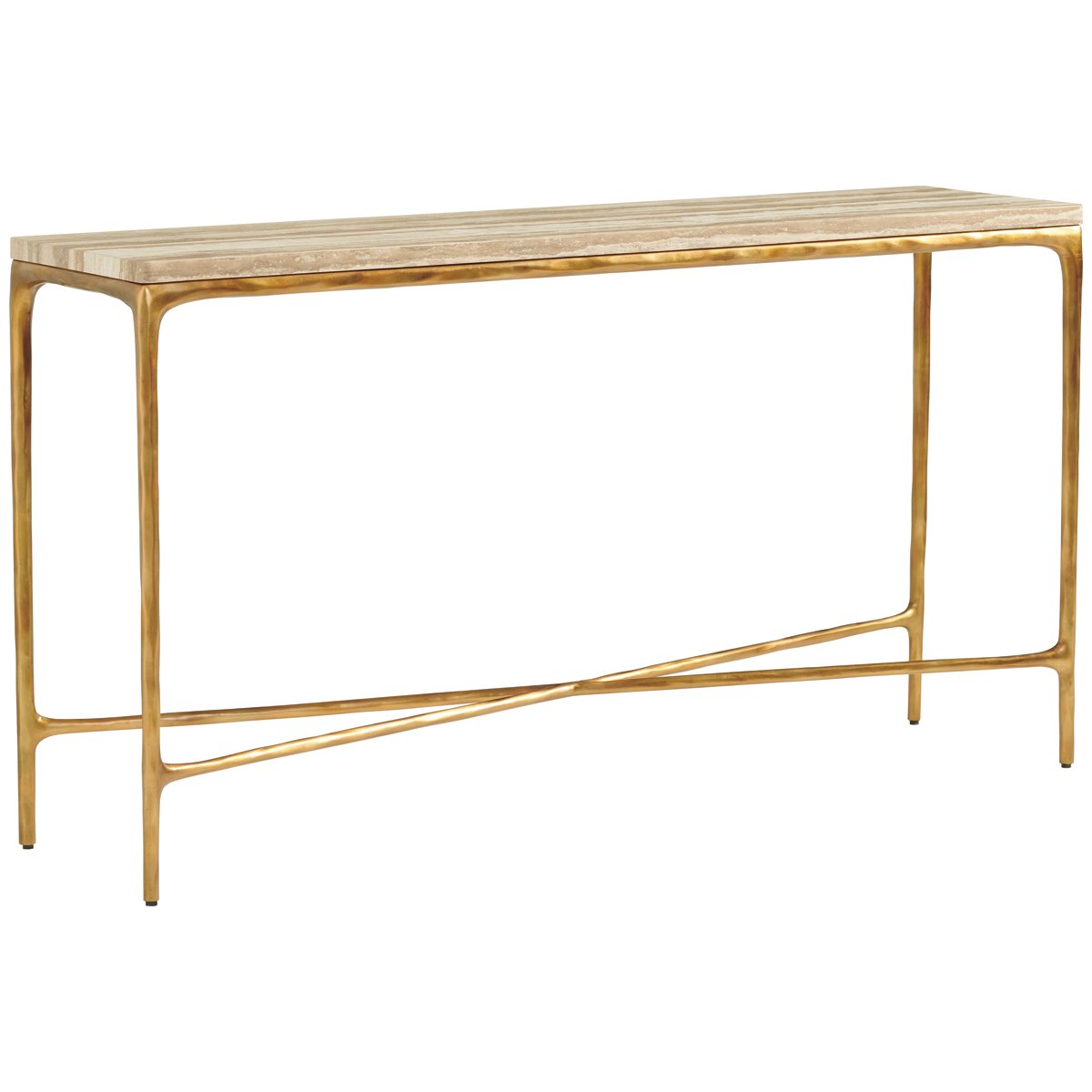 Lexington Silverado Menlo Park Console Table with Stone Top