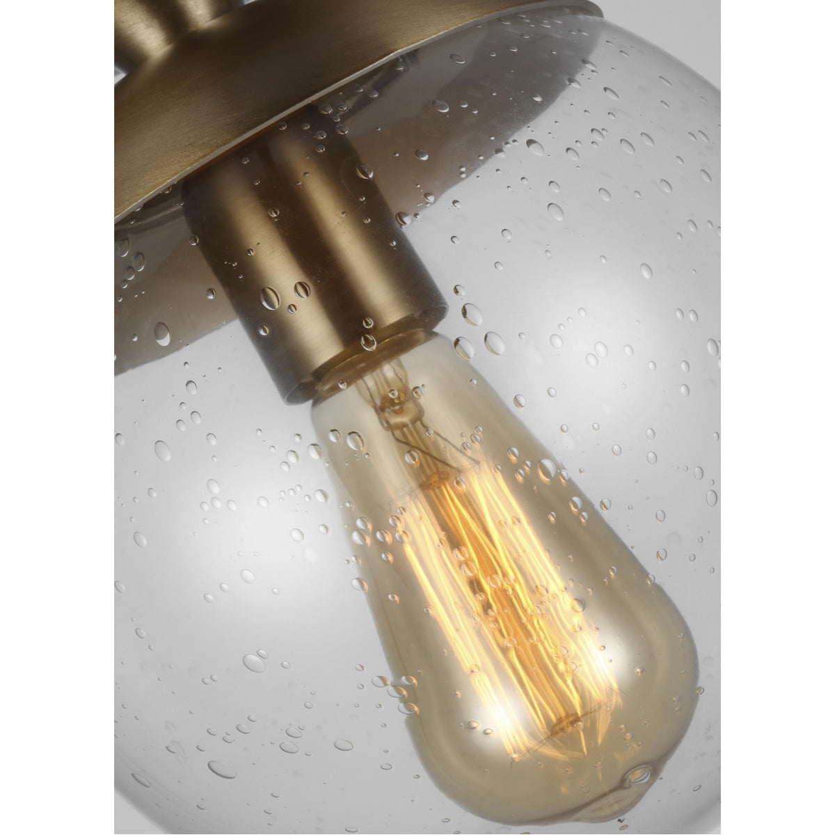 Sea Gull Lighting Leo-Hanging Globe 1-Light Semi-Flush Mount