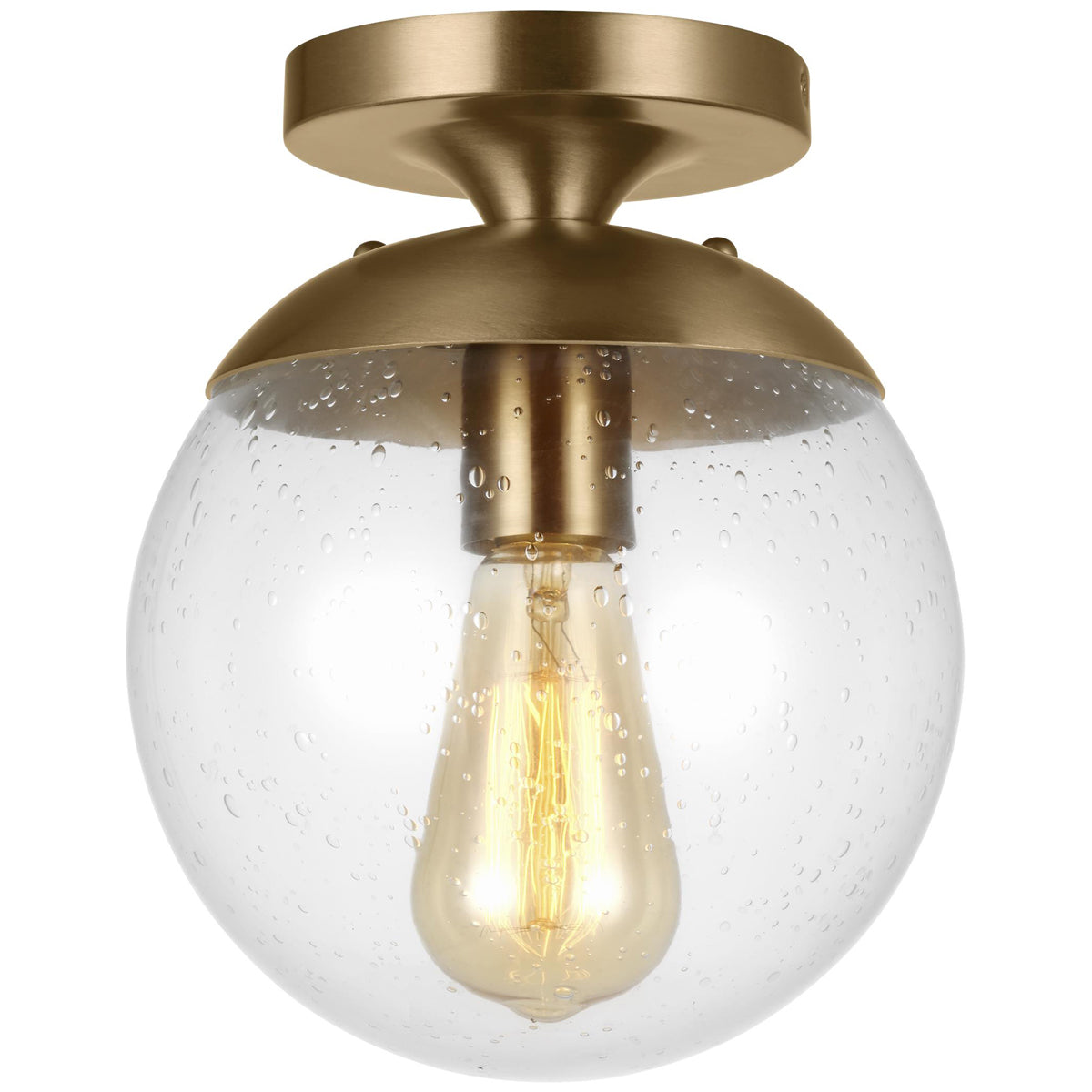 Sea Gull Lighting Leo-Hanging Globe 1-Light Semi-Flush Mount