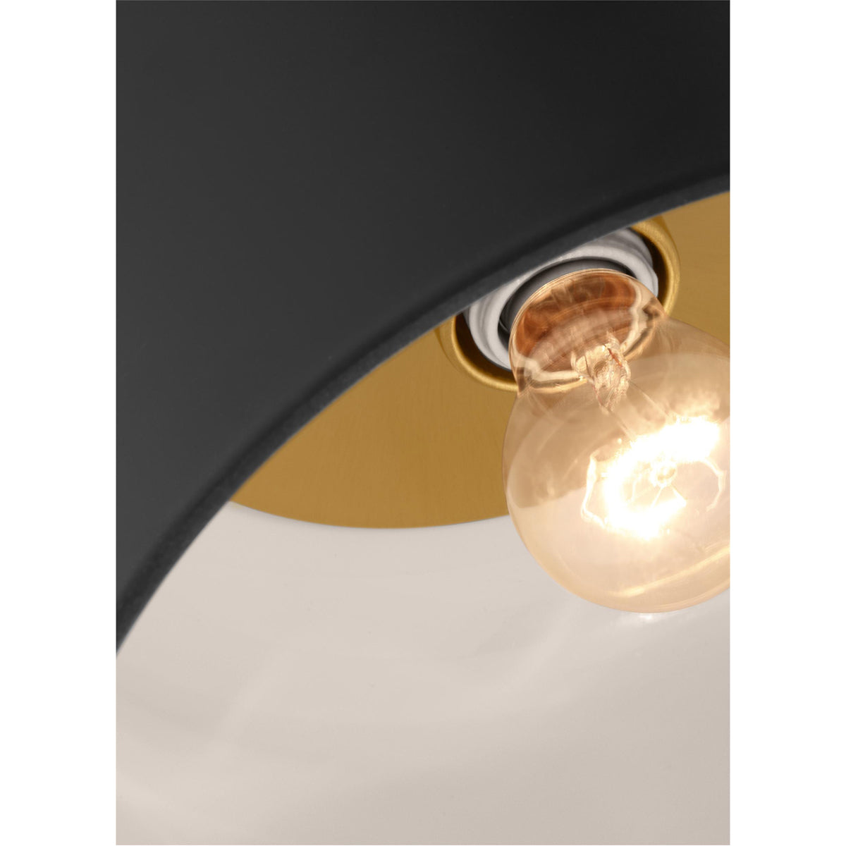 Sea Gull Lighting Malone Small Flush Mount with Bulb