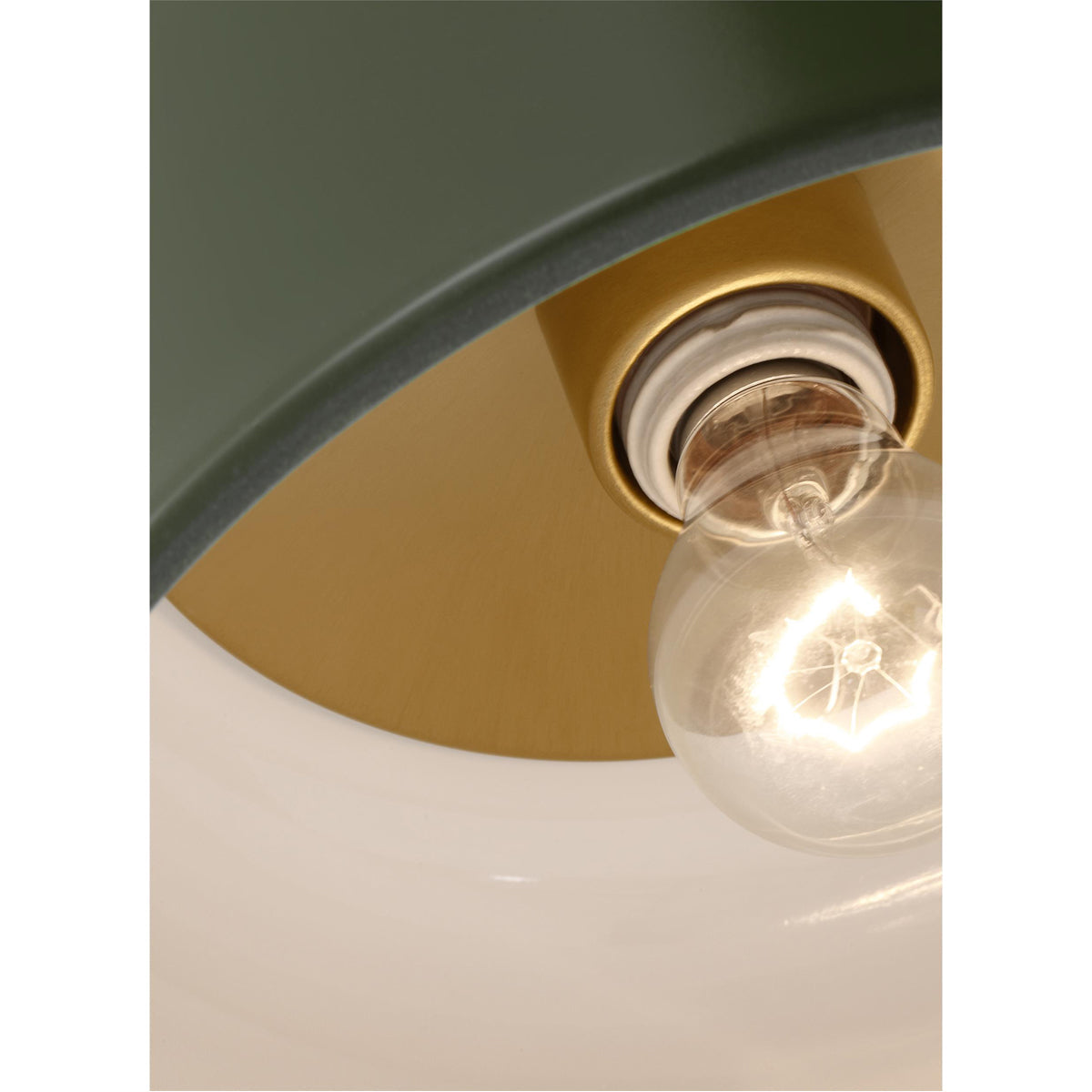 Sea Gull Lighting Malone Small Flush Mount with Bulb