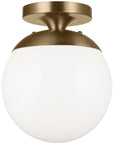 Sea Gull Lighting Leo - Hanging Globe 1-Light Semi-Flush Mount