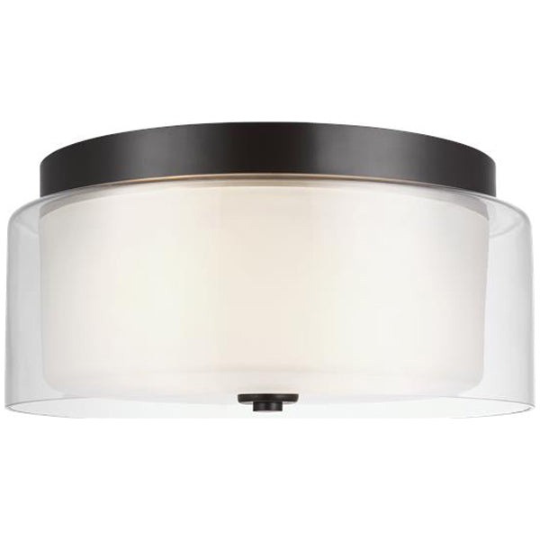 Sea Gull Lighting Elmwood Park 2-Light Flush Mount without Bulb