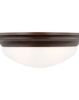 Sea Gull Lighting Nash 2-Light Ceiling Flush Mount with Bulb