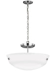 Sea Gull Lighting 2-Light Semi-Flush Convertible Pendant