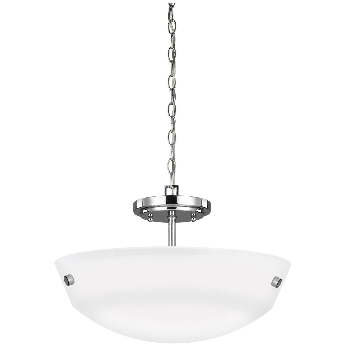 Sea Gull Lighting 2-Light Semi-Flush Convertible Pendant