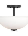 Sea Gull Lighting Oslo Semi-Flush Convertible Pendant with Bulb