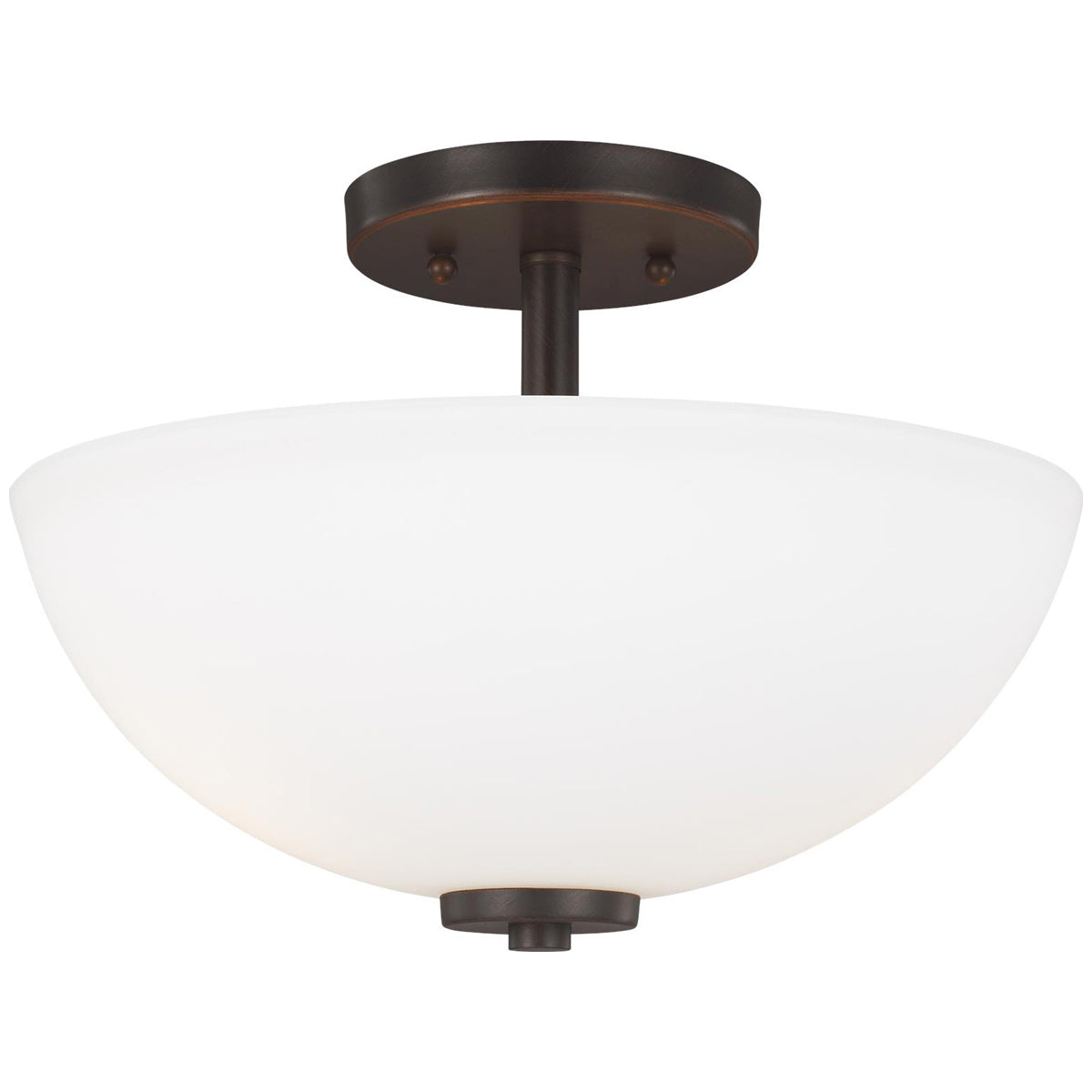 Sea Gull Lighting Oslo Semi-Flush Convertible Pendant with Bulb