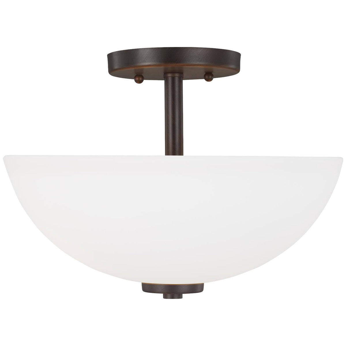 Sea Gull Lighting Oslo Semi-Flush Convertible Pendant with Bulb