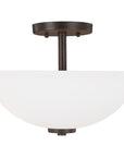 Sea Gull Lighting Oslo Semi-Flush Convertible Pendant with Bulb