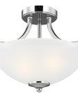 Sea Gull Lighting Geary 2-Light Semi-Flush Pendant without Bulb