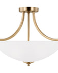 Sea Gull Lighting Geary 3-Light Semi-Flush Pendant without Bulb