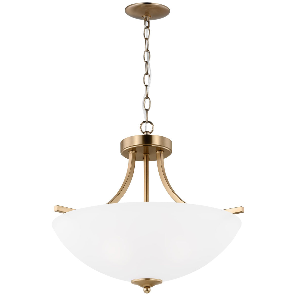 Sea Gull Lighting Geary 3-Light Semi-Flush Convertible Pendant