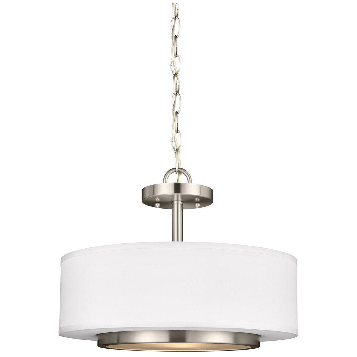 Sea Gull Lighting Nance Two Lights Semi - Flush Convertible Pendant